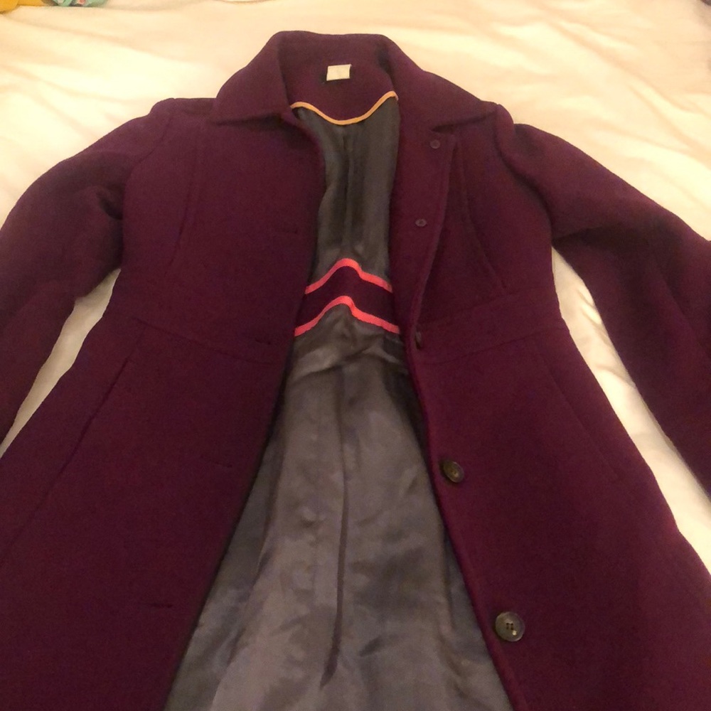 COPY - JCrew Cranberry Coat. END OF SEASON SALE!